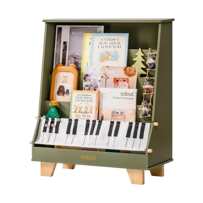Robud Boekenplank Piano in Groen