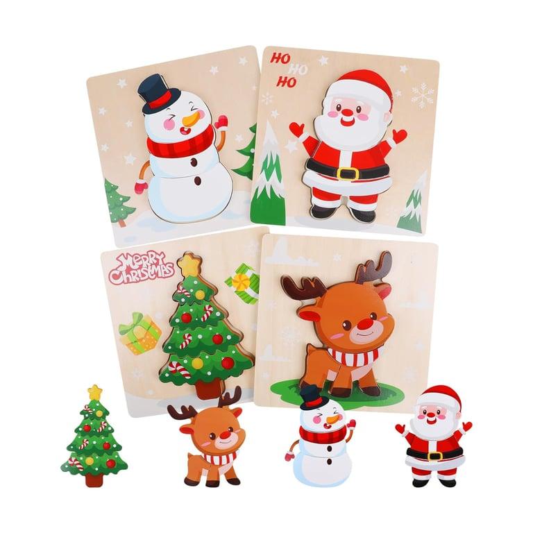 Montessori CCINEE Kerstmis Houten Puzzels