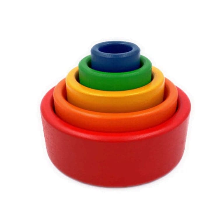 Green Elephant Home and Toys Nestschalen Primaire Regenboogkleuren