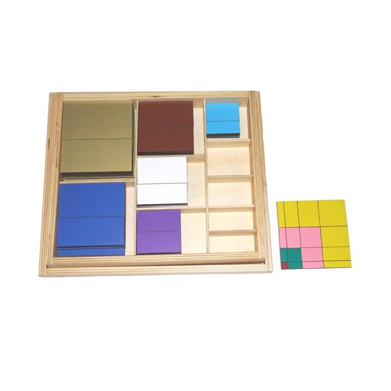 Montessori IFIT Tafel van Pythagoras (Decanomiale kwadraten)