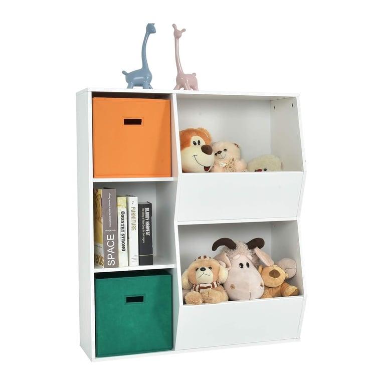 Montessori HONEY JOY 5 Cubbies Speelgoed Opberg-Organiser Wit