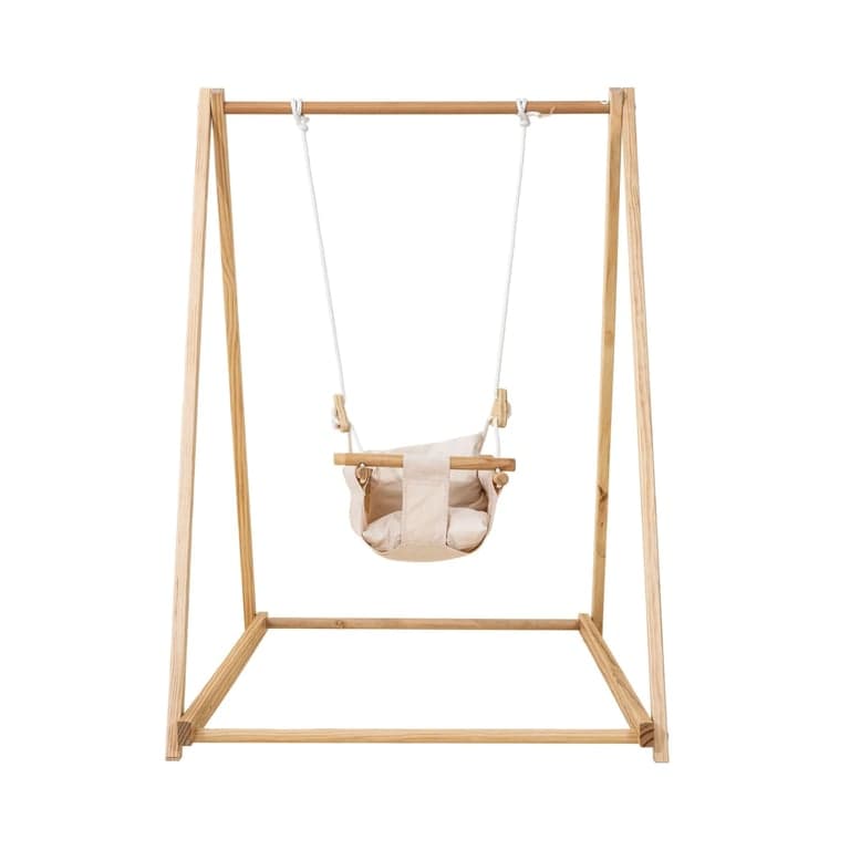 Avenlur Vurenhouten Opvouwbare Schommelset Beige