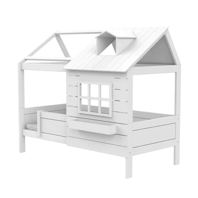 LIFETIME Kidsroom Lake House Bed 90 x 200 cm Wit Premium