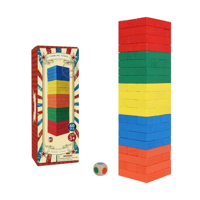 Montessori GOTHINK Houten Tuimel Toren Spel Kleurrijk