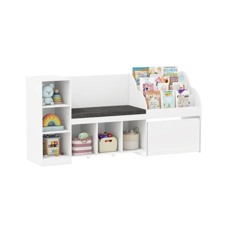 Costway 4-in-1 Speelgoed Organizer met Leeshoek