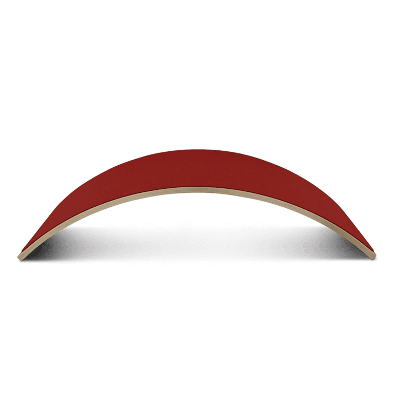 Montessori Jindl Balance Board Met Vilt Rood