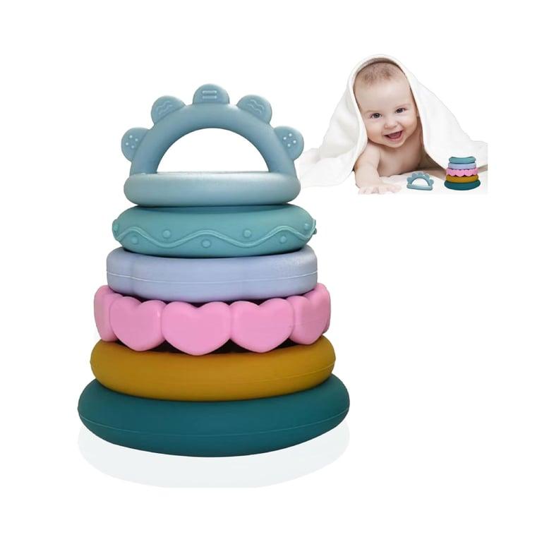 Montessori Kizadee Stacks of Circles Soft Teething Toy