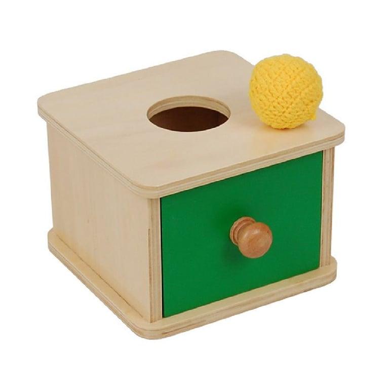 Montessori Kid Advance Montessori Imbucare Doos met Gebreide Bal