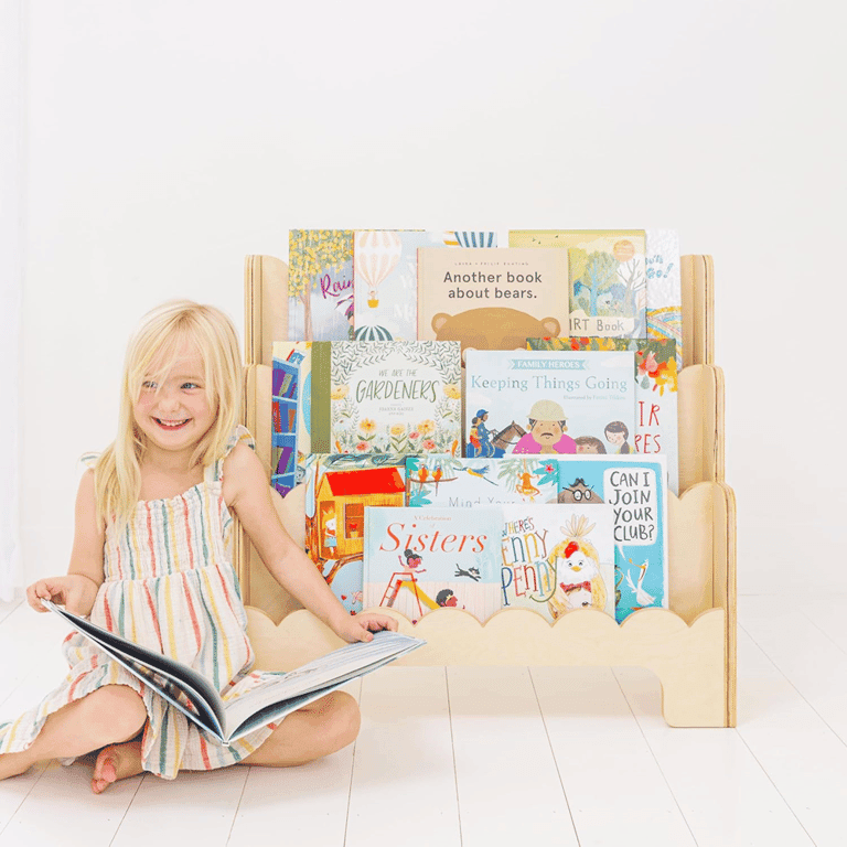 Montessori Fable Twig Boekenplank met Voorkant