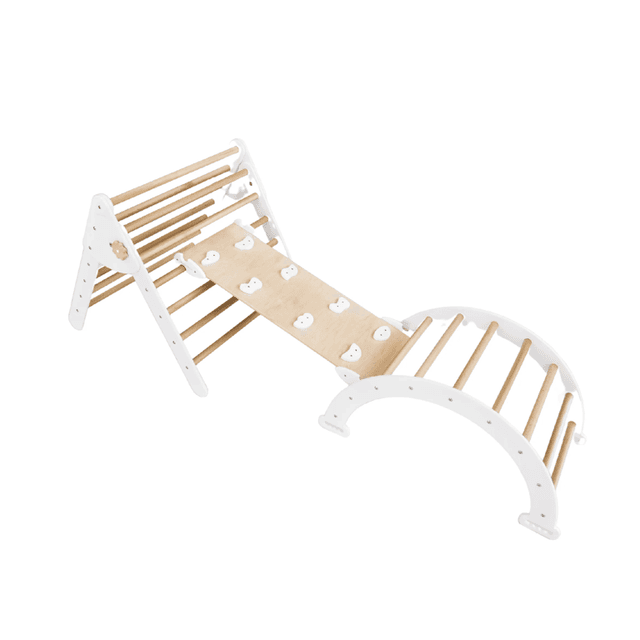 Wood and Hearts Speeltoestel Naturel en Wit