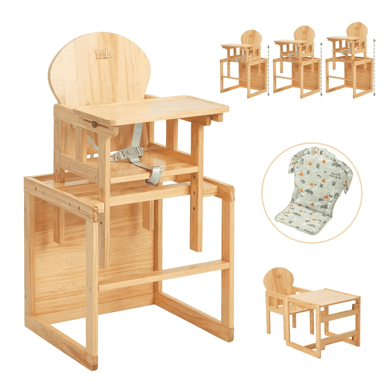 Montessori FUNLIO 3-Level In Hoogte Verstelbare Hoge Stoel