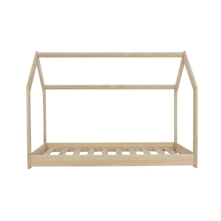 Merly Huis Vloerbed Naturel Eenpersoons 160 x 80 cm