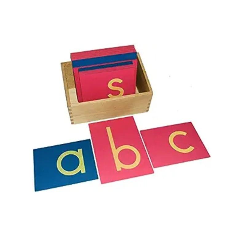 Montessori Kid Advance Montessori Kleine Letters van Schuurpapier met Doosje