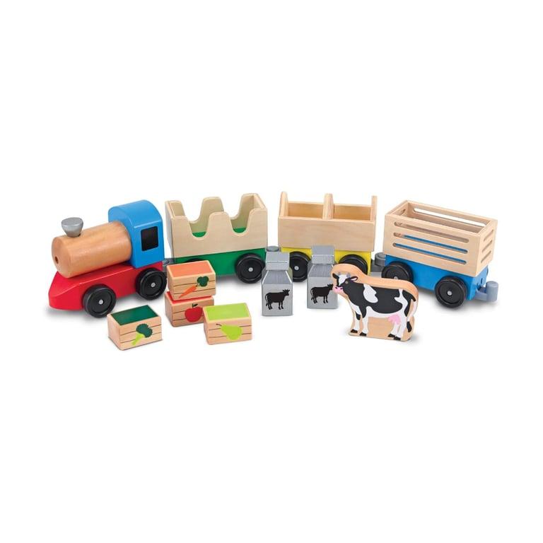 Montessori Melissa & Doug Houten Boerderij Trein Set