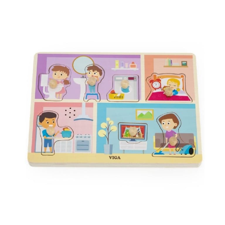 Viga Knob Puzzel Dagelijkse Activiteiten