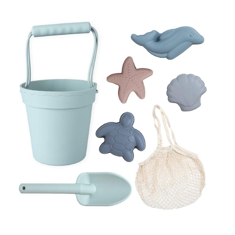 Montessori BLUE GINKGO Zand Emmer Set Groen