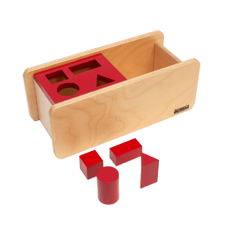 Montessori Alison's Montessori Imbucare Dozen met Flipdeksel 4 Vormen Premium Kwaliteit