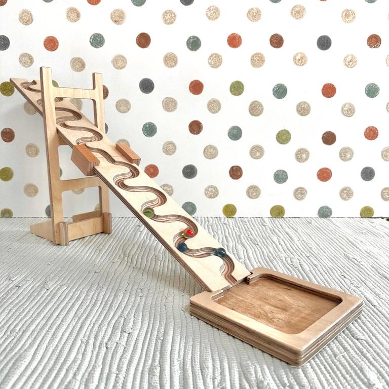 Montessori zuhauseParadiesisch Grote Knikkerbaan Set