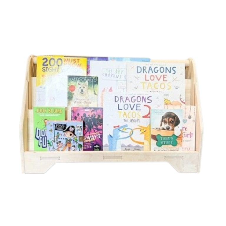 Montessori Bush Acres Miguel Kids Double-Sided Portable Bookshelf