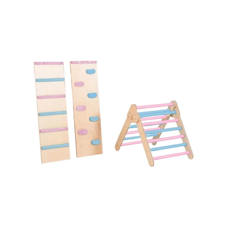 Bunny Hopkins Pikler Driehoek Candy Clouds Mini Met Ladder en Klimwand