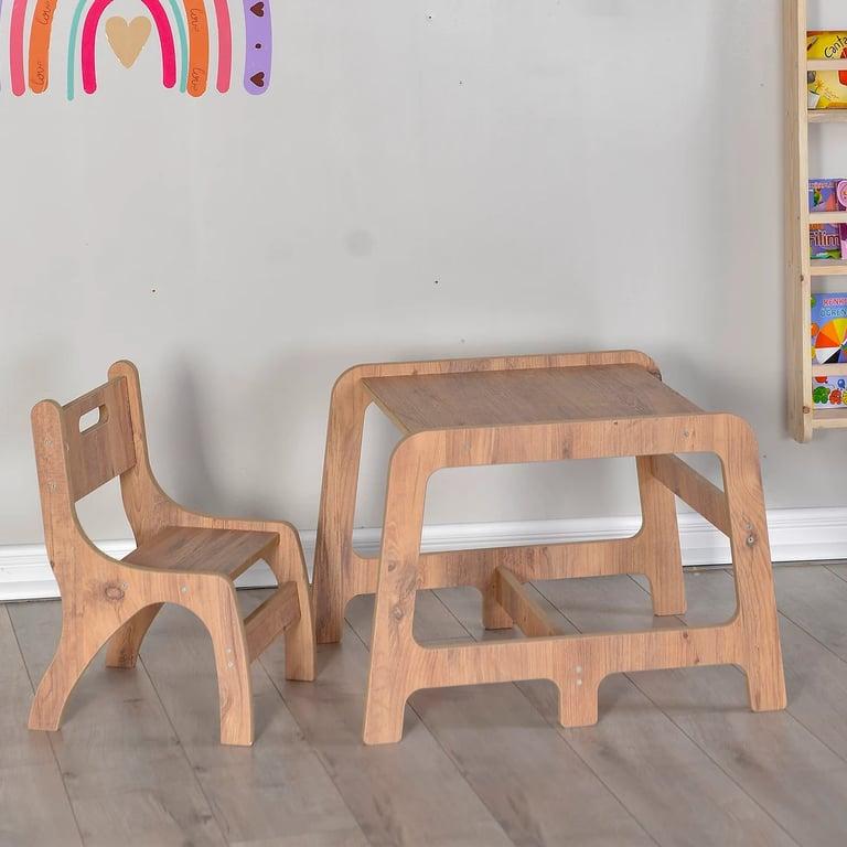 Montessori Wooden Toys For You Peutertafel en 1 Stoel Set