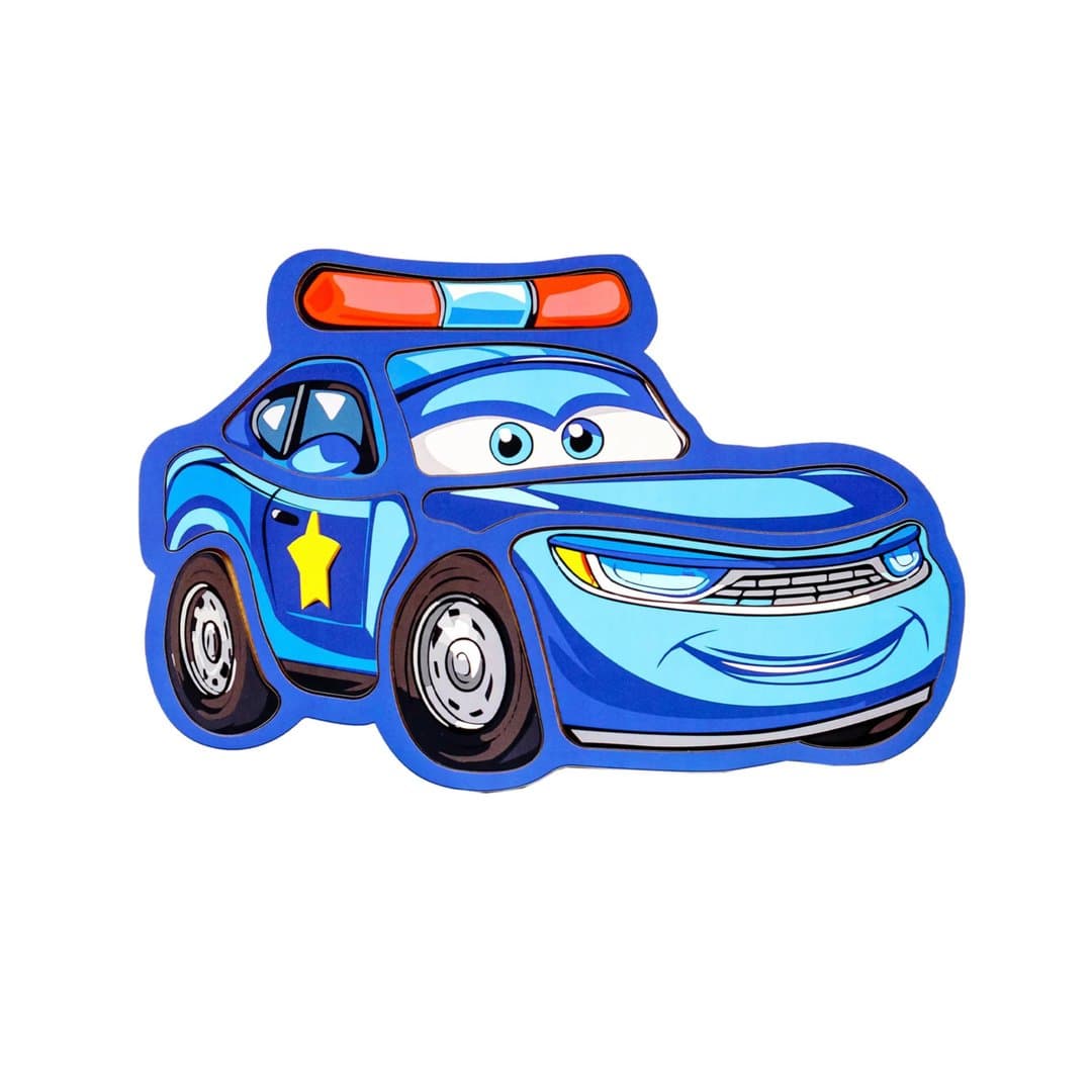 Busy Kids Puzzel Politiewagen