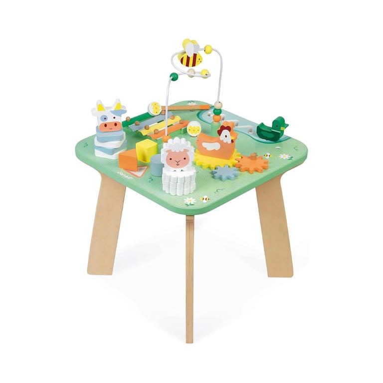 Montessori Janod Houten Mooie Weide Activiteiten Tafel 53,5 cm Hoog