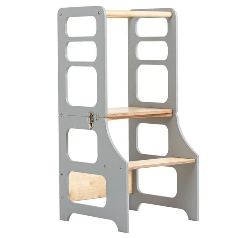 Duck Woodworks Omvormbare Peutertoren Grijs