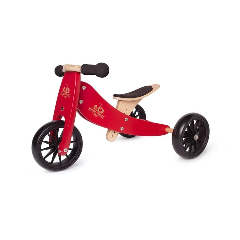 Montessori Kinderfeets 2-in-1 Balansfiets Tiny Tot Kersenrood