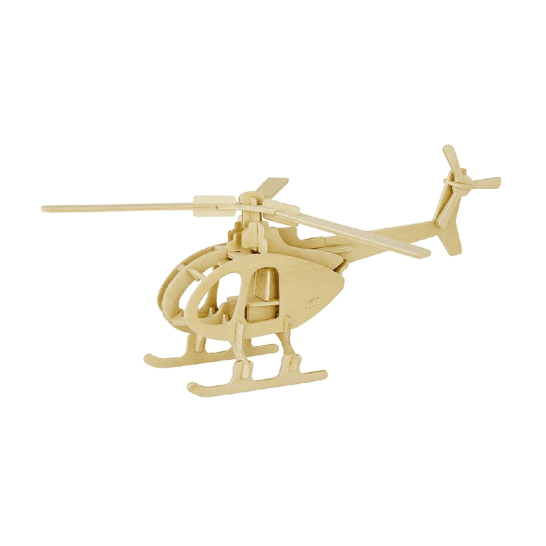 Montessori Ponte Collection Helikopter Speelgoed Houten Puzzel