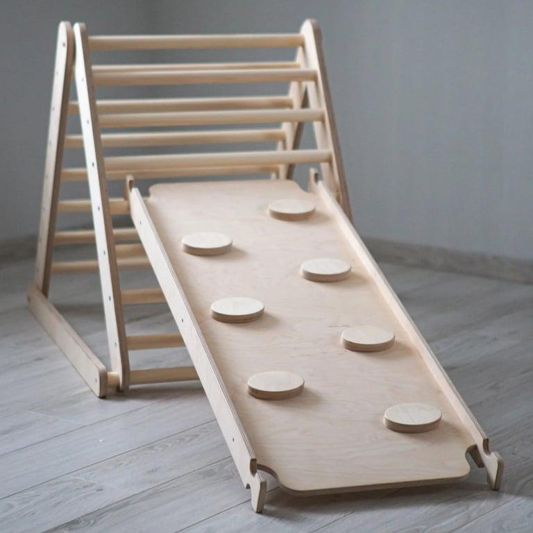 Montessori EcoActivityToys Opvouwbare Klimdriehoek met Helling