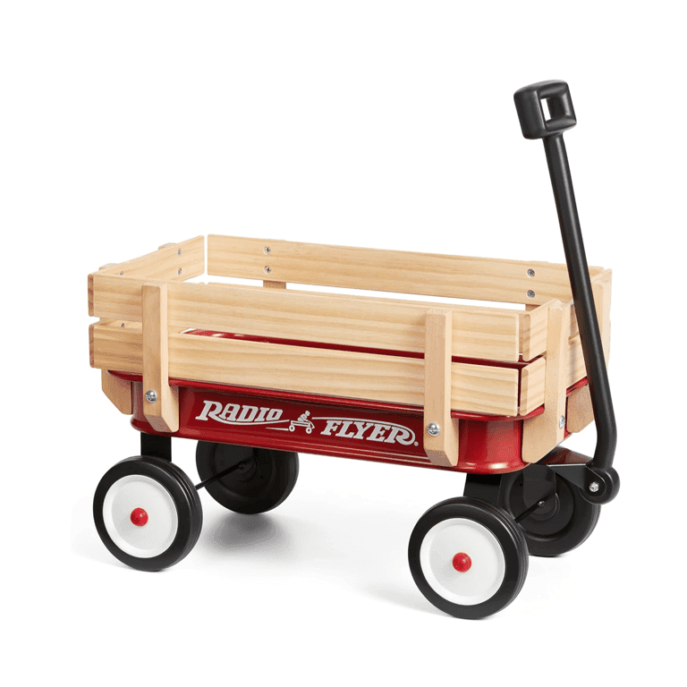 Montessori Radio Flyer Tuinwagen Mijn 1e Staal & Hout