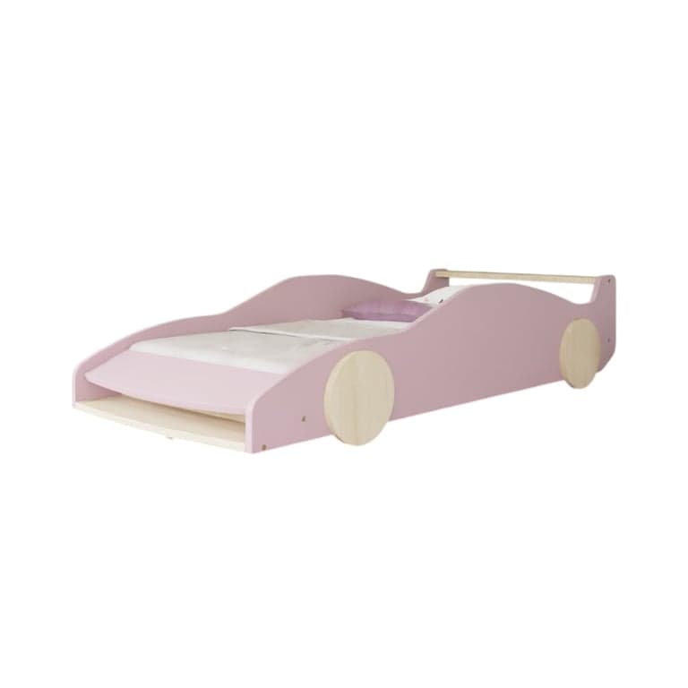 Benlemi Autobed Ferrari F40 Pastel Roze Transparant Olie 160 x 80