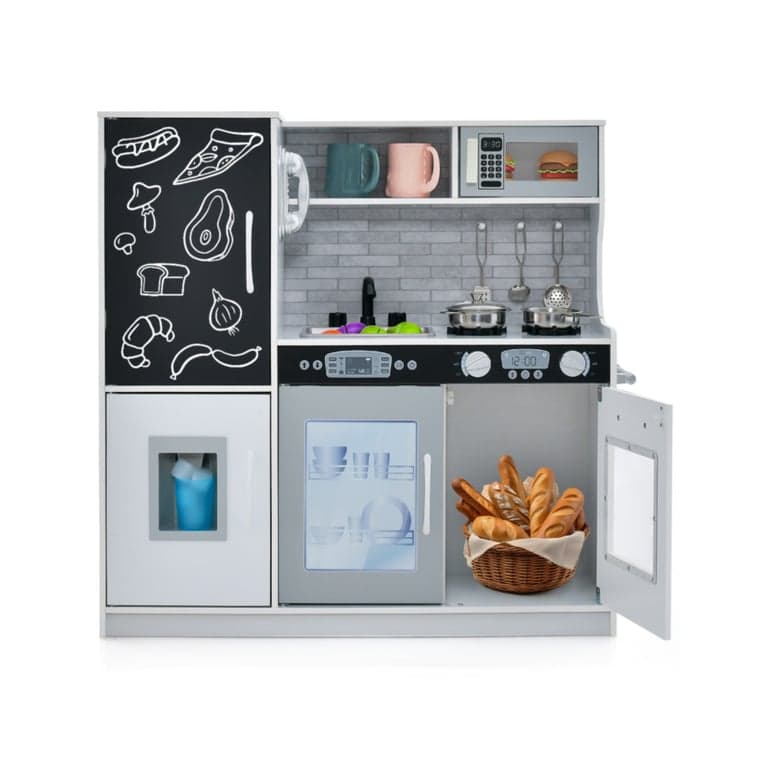 Costway Pretend Speel Keuken Wit