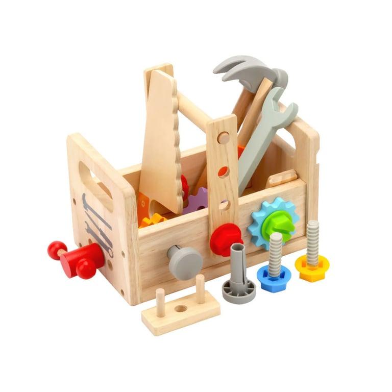 Montessori Clever Toys Box Houten Gereedschapskist Set