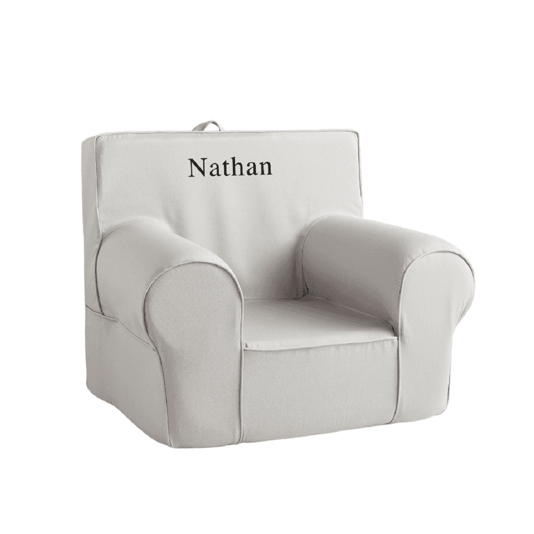 Pottery Barn Kids Overal Leesstoel Grijs Twill