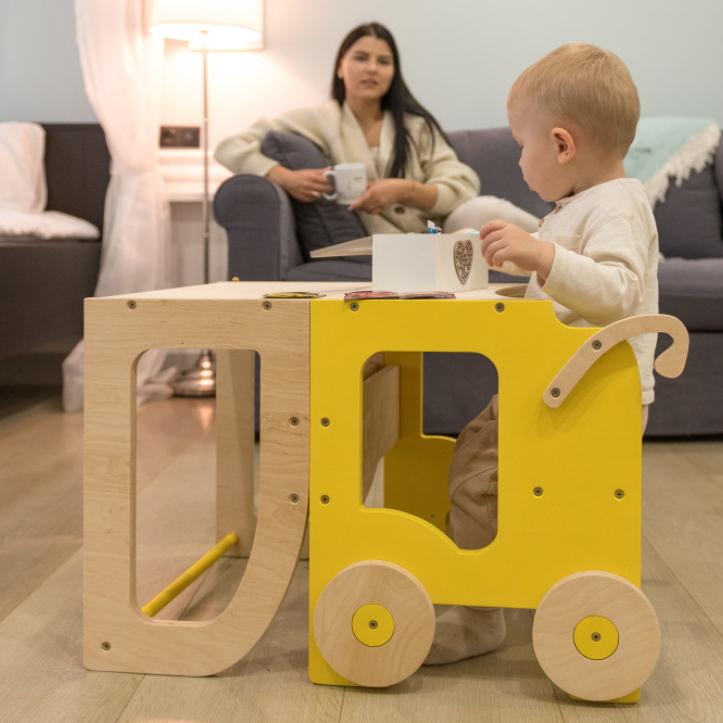 Montessori Family SCL Trolley Leertoren Natuurlijk Bumblebee