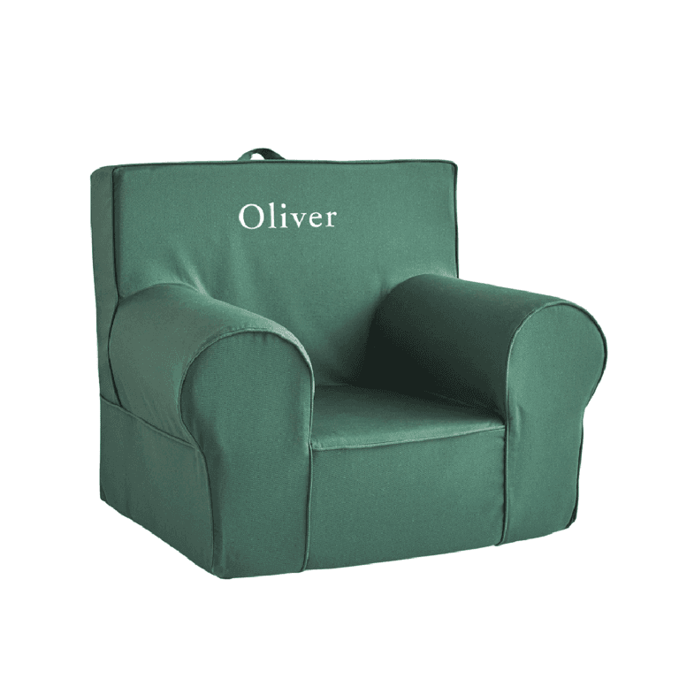 Pottery Barn Kids Overal Leesstoel Bosgroen Twill