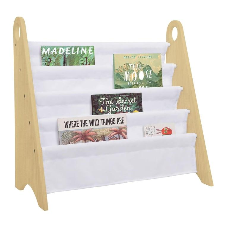 Montessori Wildkin Boekenplank met Voorkant Natural/White